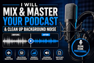 mix and master your podcast episode