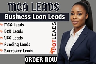 generate aged mca leads ucc leads business loan leads  b2b funding prospect data