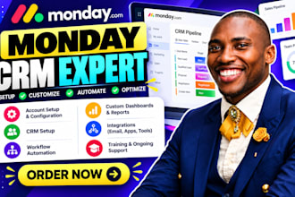 monday crm automation build monday com project management boards setup expert