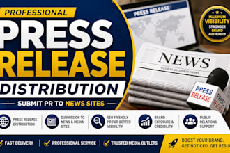 do press release distribution and submit PR to news sites