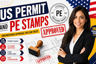 provide licensed architect and structural engineer pe stamp for ca fl nc ga