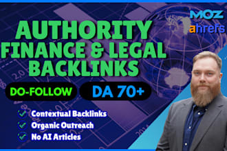 create authority backlinks for finance or legal niche