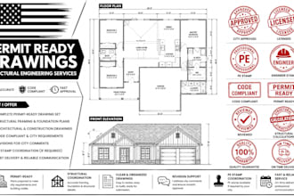 structural engineer permit drawing ohio california arizona tx florida pe stamp
