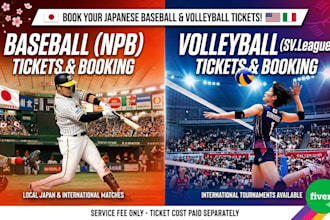 book baseball and volleyball match tickets for you