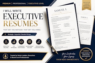 write an executive resume