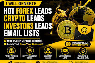 provide hot forex leads crypto leads investors leads