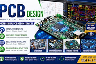 design professional pcb layout and schematic