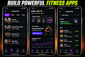 develop personal trainer app, gym workout app, home workout app, fitness app