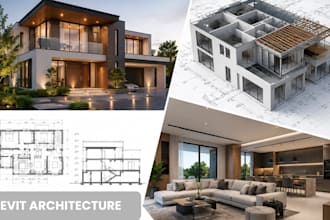 do revit architecture, 3d modeling, rendering and architectural design
