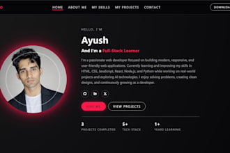 build a responsive portfolio website