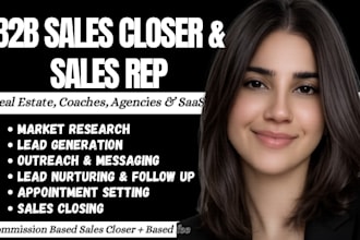 sales closer commission based virtual assistannc high ticket sales closer sdr