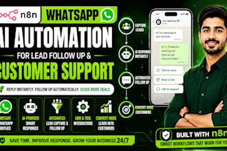 build n8n whatsapp ai automation for lead follow up and customer support