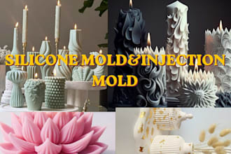 design 3d cad model mechanical product and silicone injection mold for manufactu