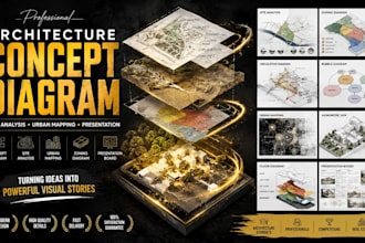 create architecture concept diagram site analysis urban mapping presentation