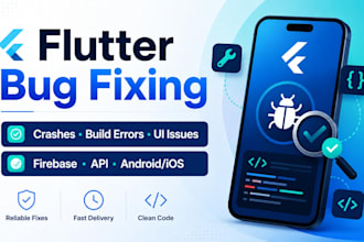 fix flutter bugs, crashes, build errors and UI issues