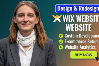 design, redesign wix website and wix online store