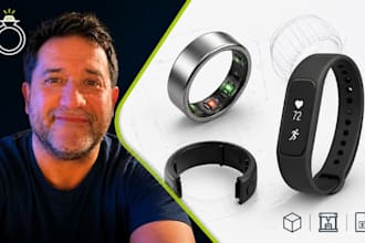 wearable jewelry cad, smart ring enclosure, fitness tracker stl prototype expert