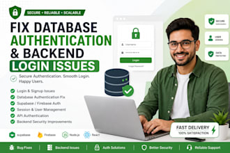 fix database authentication and backend login issues