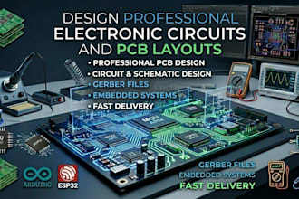 design professional electronic circuits and pcb layouts