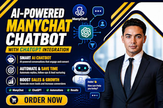 ai manychat chatbot chatgpt integration automation