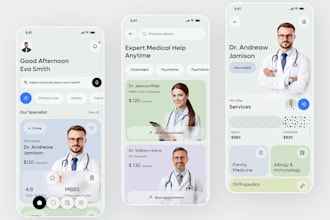 develop ai healthcare platform, telemedicine app, patient portal and clinic web