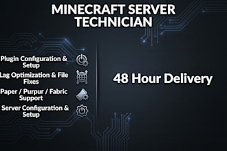 configure mods, optimize, or fix your minecraft server