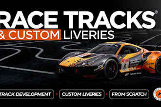 develop assetto corsa race tracks and custom car liveries
