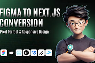 convert figma to responsive nextjs website