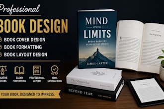 do book design, book cover design, and book formatting and layout design