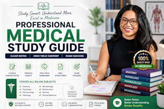 create a professional medical study guide, medical ebook, notes and exam summary