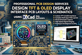 design tft and oled display interface pcb layouts and schematics using kicad