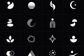 create minimalist abstract logo design for your business