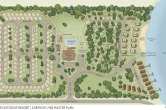 design outdoor resort and campground master plans