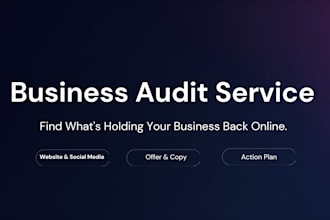 audit your online business and identify growth opportunities