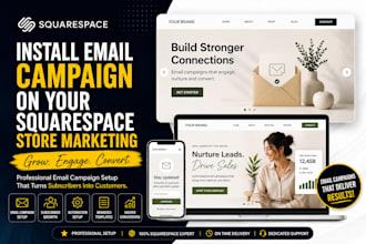 install email campaign on your squarespace store marketing