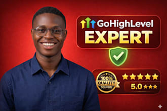 setup gohighlevel funnel, ghl chatbot, gohighlevel workflow and ghl automation