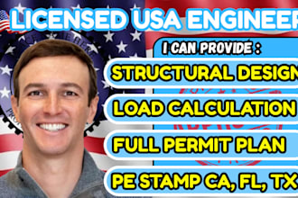 provide full engineered permit drawings licensed engineer review and pe stamp tx