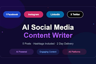 write ai powered social media content for your business