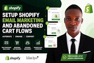 setup shopify email marketing and abandoned cart flows