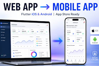 convert lovable web app to flutter ios mvp android app with app store deployment