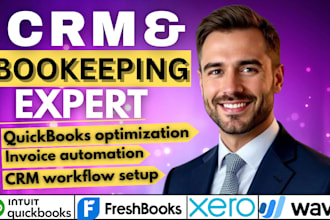 optimize quickbooks, zoho books, odoo, freshbooks, xero, sage 50 accounting crm