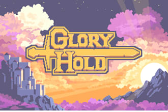 design custom pixel art logo, icon, mascot for au, and rpg game steam game store