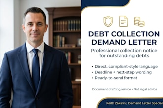 professionally draft your debt collection demand letter