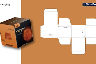 design professional product packaging and box dieline