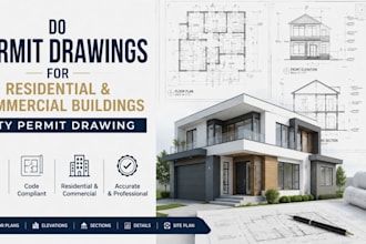do permit drawing for residential and commerical buildings city permit drawing