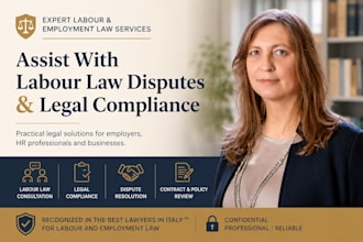 assist with labour law disputes and legal compliance