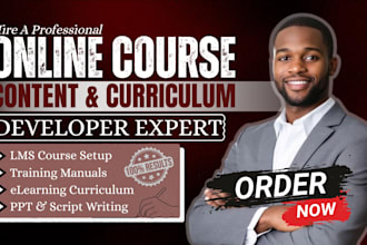 design lms courses, curriculum, training manuals and slides