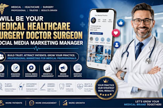 be your medical healthcare surgery doctor surgeon social media marketing manager