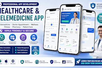 develop telemedicine app, healthcare app doctor appointment and wellness app