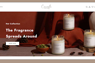 design spiritual product shopify store scented candle store spiritual website